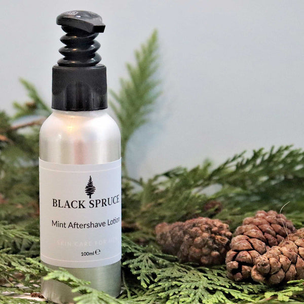 Black Spruce Mint Aftershave Lotion – Penny Price Aromatherapy